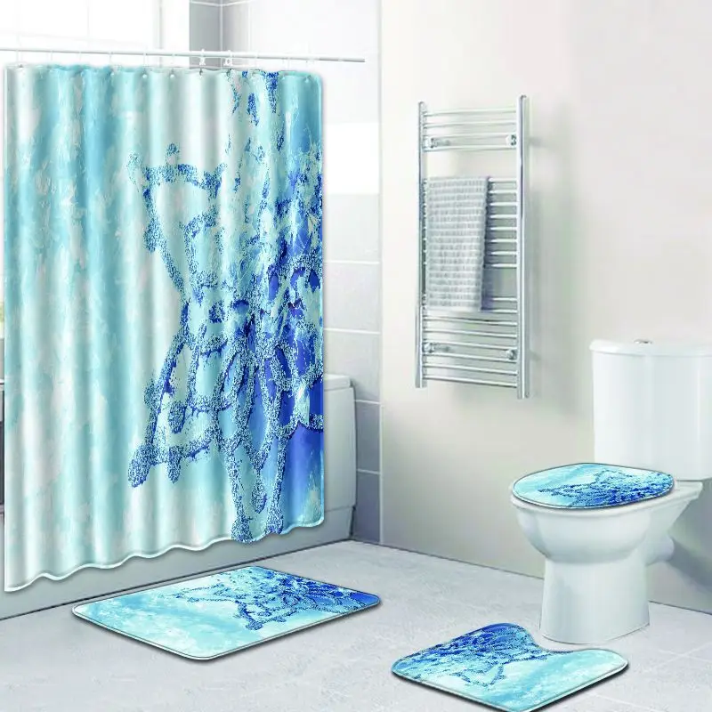 Набор ковриков для ванной Zeegle коврик унитаза U образного типа водонепроницаемая