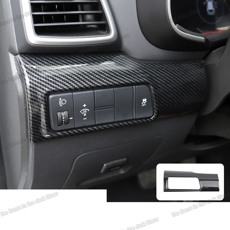 Lsrtw2017 Abs рамка управления автомобильной фары для Hyundai Tucson 2019 2020 2021 углеродное