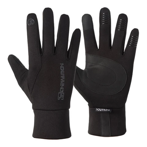 Велосипедные перчатки ciclismo, зимние термоперчатки с флисовой подкладкой, зимние водонепроницаемые нескользящие перчатки для сенсорных экранов