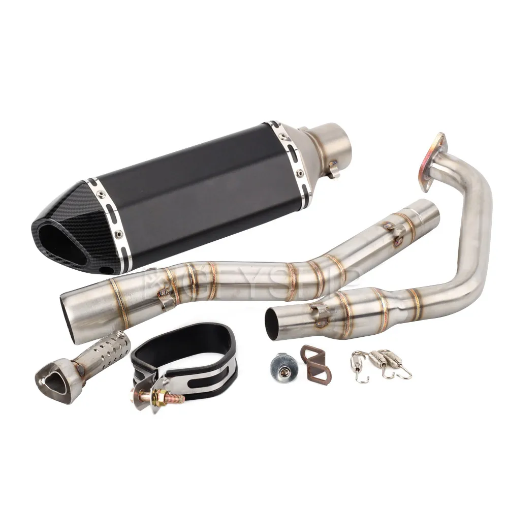 V 3 мотоцикл Akrapovic выхлопная и Соединительная труба для Yamaha YZF R125 R15 V3- YZF-R125 YZF R15 V3 Escape Slip-on - Цвет: 4