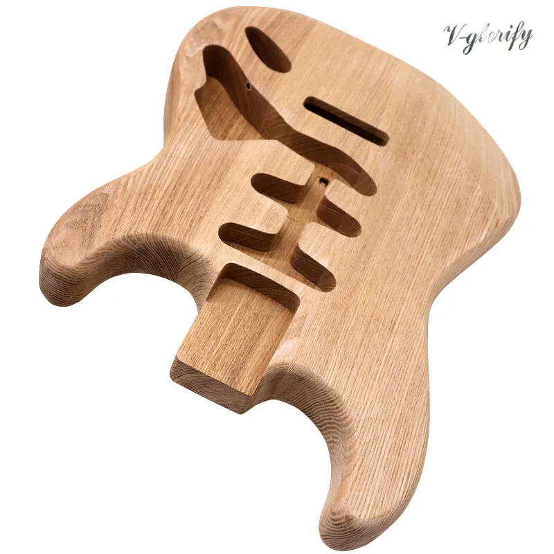 ashwood st elektrische gitarre körper schwere holz gitarre barrel für diy unfinished gitarre teile holz farbe st körper 57 cm tasche b