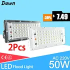 Светодиодный прожектор, уличный, водонепроницаемый, IP65, 2 шт., 50 Вт, 220 В, 240 В