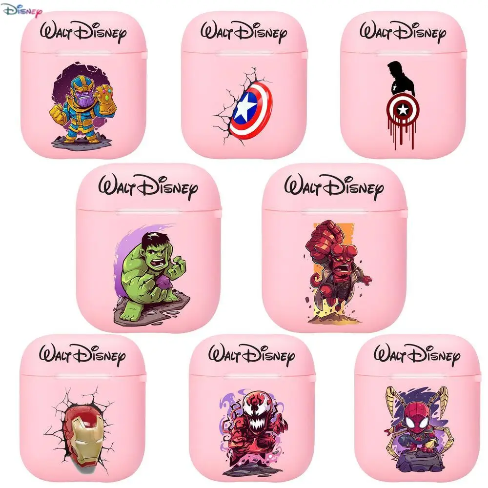 

2021 Disney new Marvel authentic Silicone Bluetooth Wireless Earphone Case for AirPods Protective Cover Skin Accessories Pods Ch