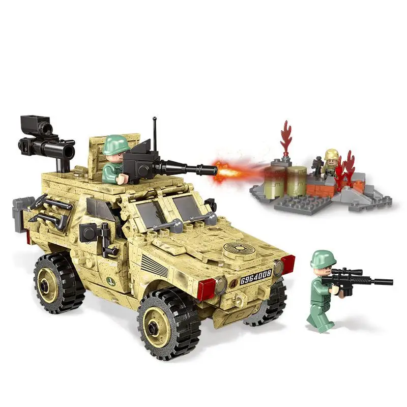 Военные серии колесные бронированные машины набор строительные блоки кирпичи