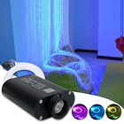 16 Вт RGBW волоконно-оптический Шторы светильник комплект 300 шт * 1 мм * 2 м блеск бокового свечения для вспышки освещение-водопад светильник ing Дети Сенсорных светильник