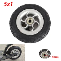 5 inch pneumatic wheel gocart caster 5x1 tyre wheel using metal hub 5x1 pneumatic tire with inner tube electric vehicle