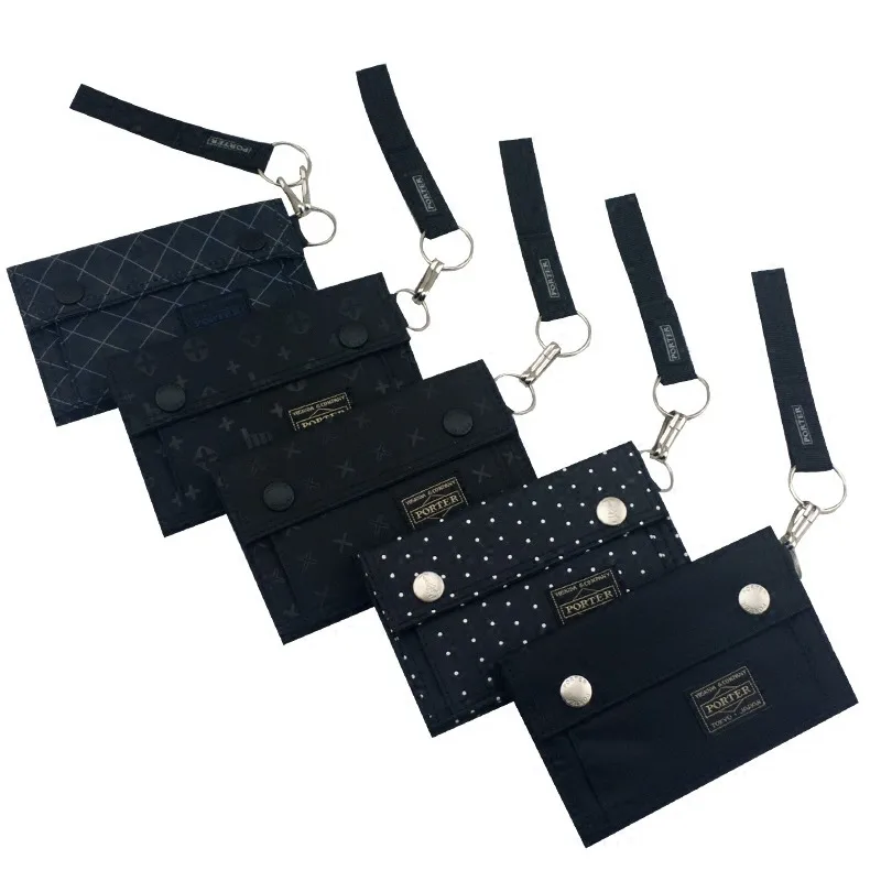

2020 Japanese and Korean Men's Wallet Female Multi-card Nylon Cloth Wallet Small Bag Casual Student Wallets Youth Purse Handbags