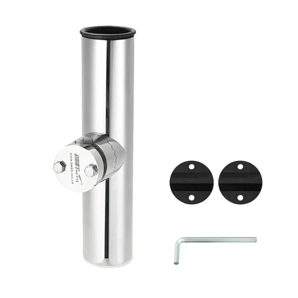 

Boat Rod Holder Stainless Steel Tube Fishing Rod Rack Fits Any Rail 26/32mm