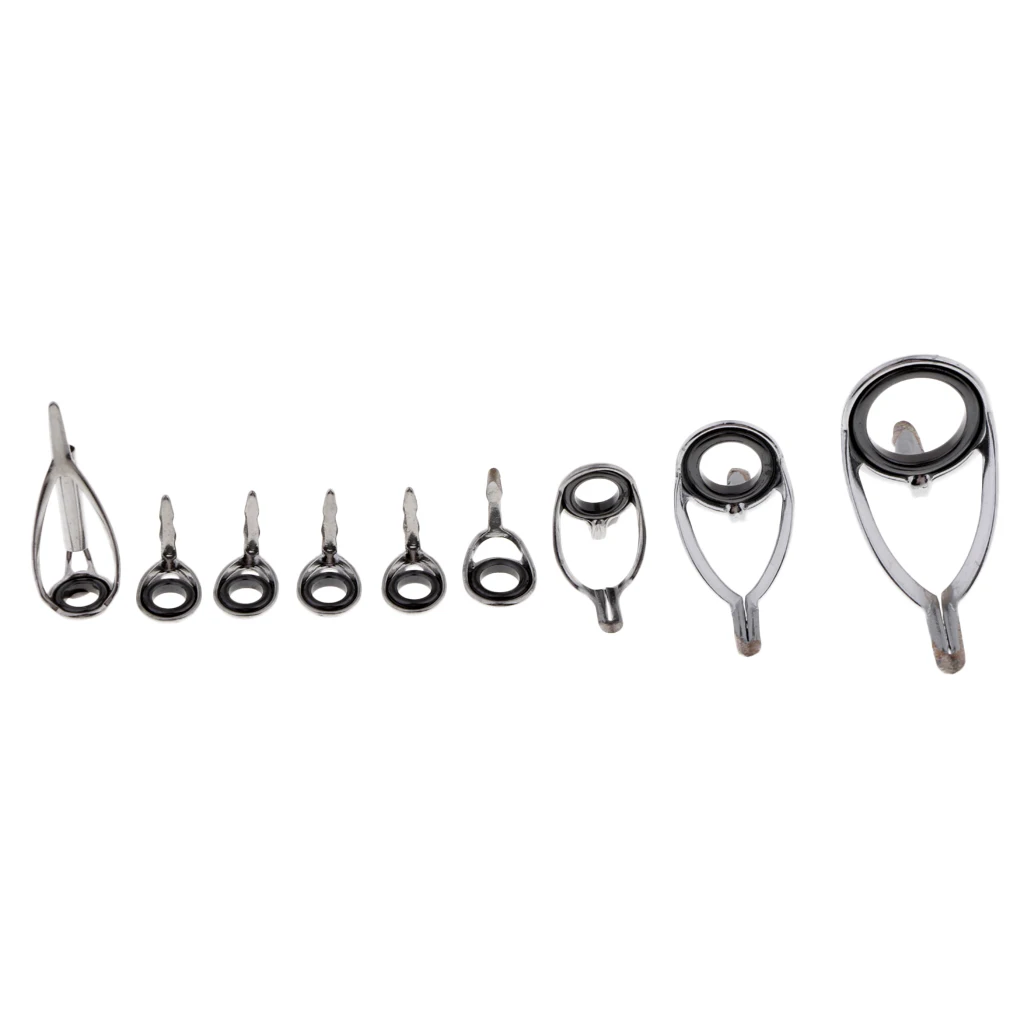 9 шт. рыболовное кольцо для удочки/направляющие наконечники