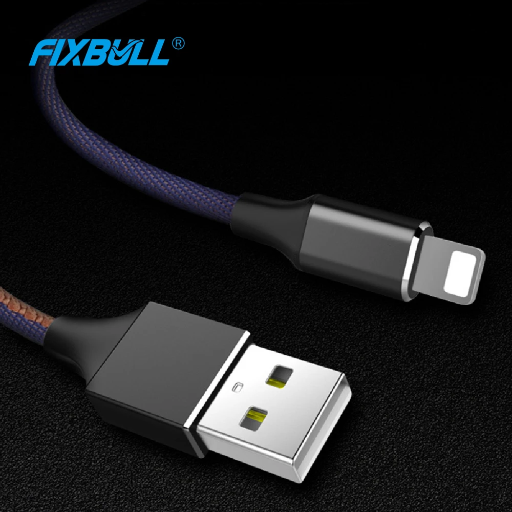 Фото Кабель Micro USB FIXBULL для iPhone 11 pro max, Xs, Xr, X, Android, Xiaomi, Samsung S9, S8, зарядный кабель usb Type-C, быстрая зарядка, 2,4 А №3