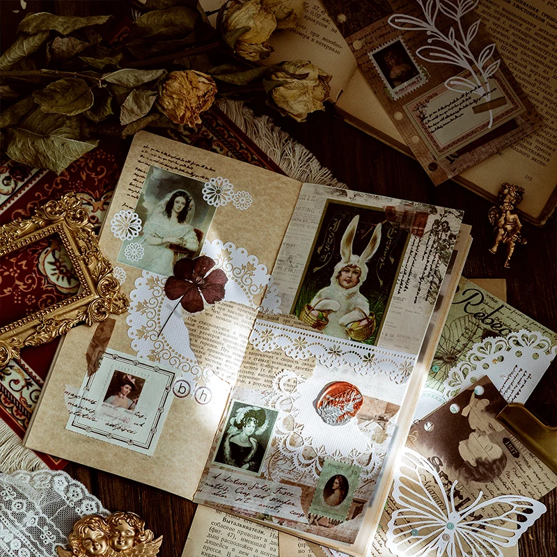 

10 звёзд, ретро, кружевная бумага, карманный дневник, см. Наклейку, сделай сам, декоративная бумага