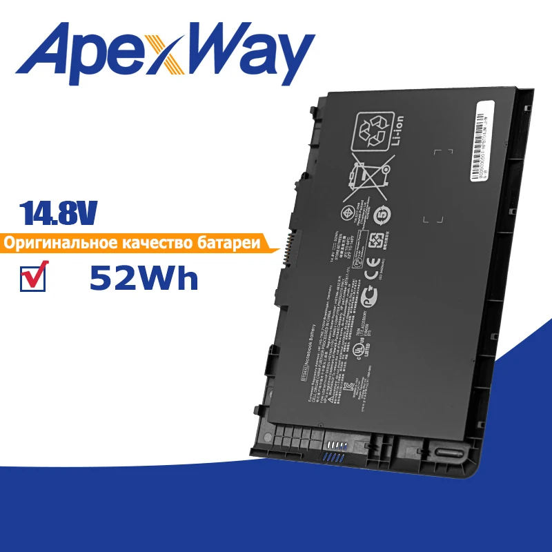 

Аккумулятор Apexway BT04 BT04XL для ноутбука HP EliteBook Folio 9470 9470M серия Ultrabook BA06 BA06XL HSTNN-IB3Z HSTNN-I10C
