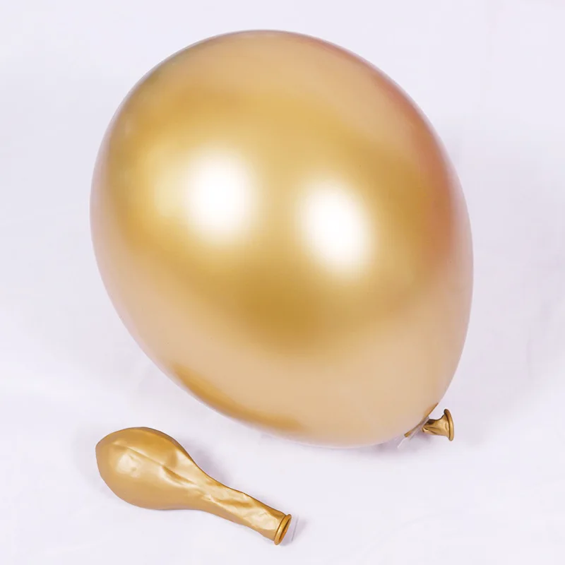 

5PCS 12inch 3.2g Metallic Balloon Wedding Decoration Happy Birthday Gold Silver Mermaid Helium Balloon Latex Chrome Balloon