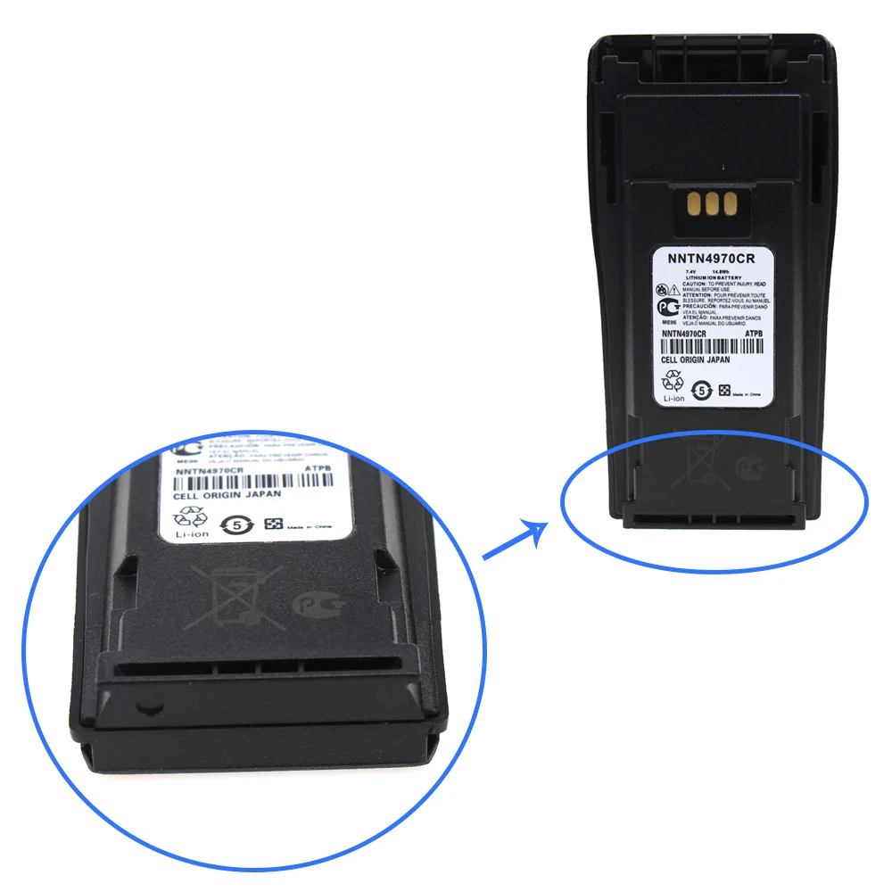NNTN4497CR 1800 мА/ч, литий-ионный аккумулятор для Motorola CP200 PR400 EP450 EP450S DEP450 CP150 CP140 CP160 CP180 CP250 GP3688 GP3188 радио