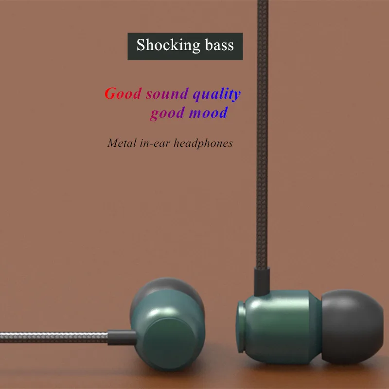 Вставные проводные наушники со встроенным микрофоном 3 5 мм для музыкальной игры