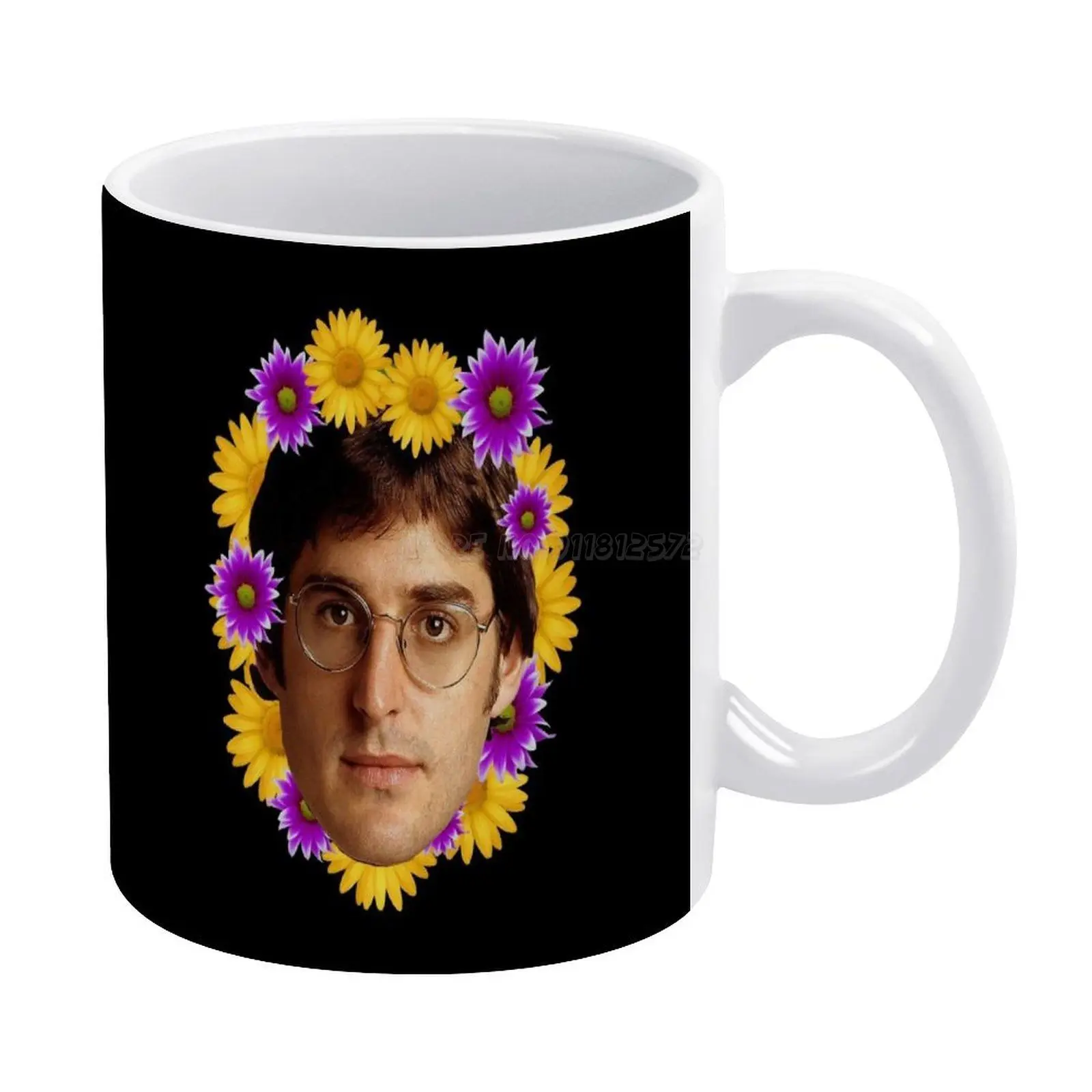 Белая кружка Louis Theroux забавная чайная чашка с индивидуальным принтом подарок