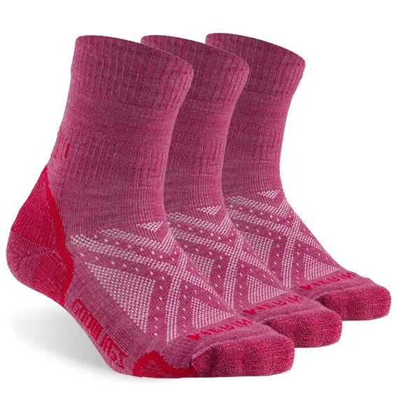 3 pair pink red ZEALWOOD походные носки из мериносовой шерсти теплые зимние уличные спортивные носки экстремальные холодные носки "Погода", 1/3 пар - Цвет: 3 pair pink red