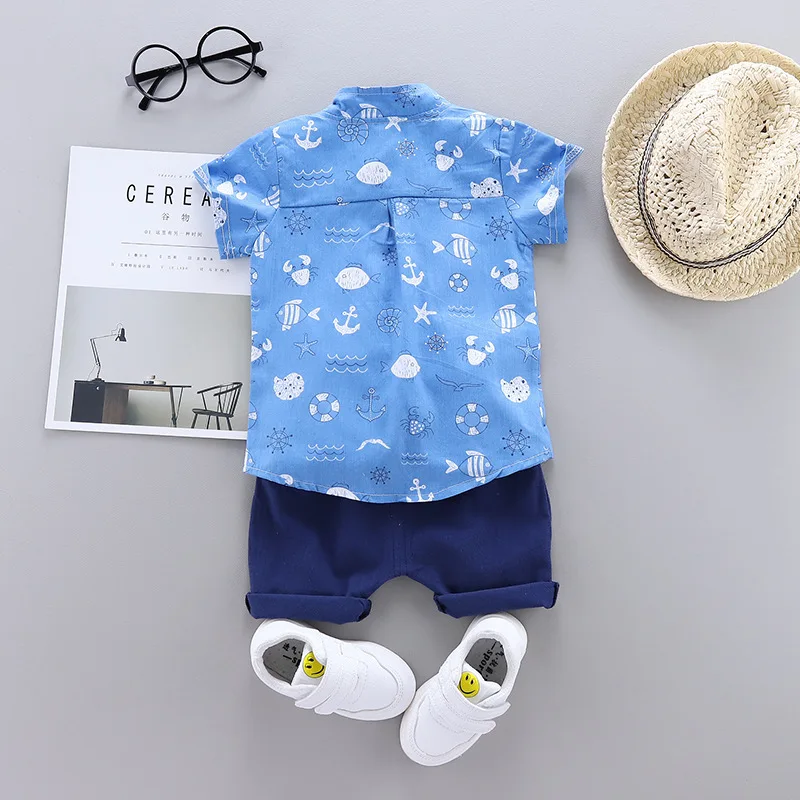 Детская одежда Новинка лета 2020 детская Детский костюм в Корейском стиле для