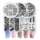 Геометрические пластины PICT YOU для стемпинга ногтей Цветочные растения естественные узоры изображение штамп для дизайна ногтей квадратные прямоугольные пластины