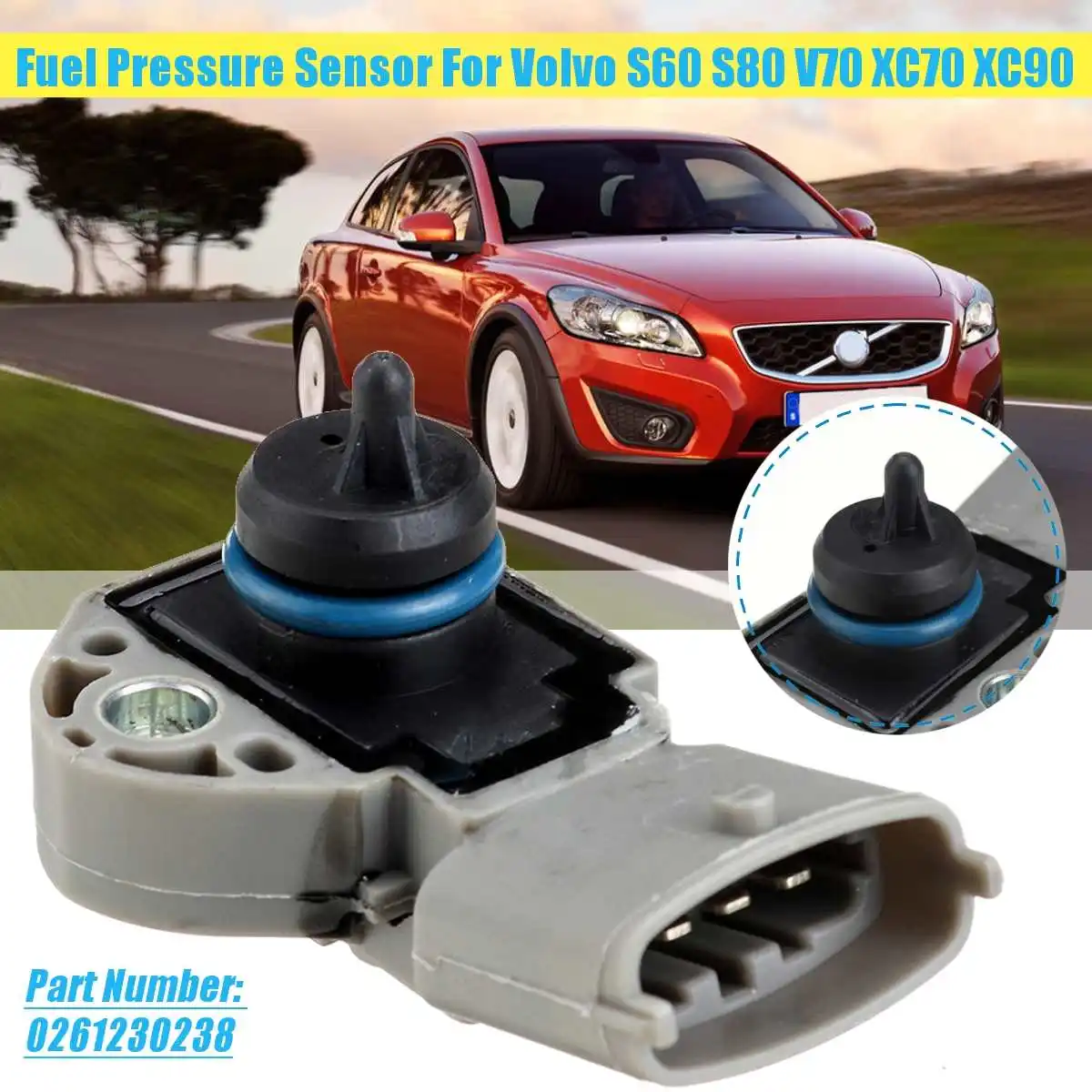 Датчик давления топлива подходит для Volvo S60 S80 V70 XC70 XC90 2004 2015 #0261230238 31272730 запасные