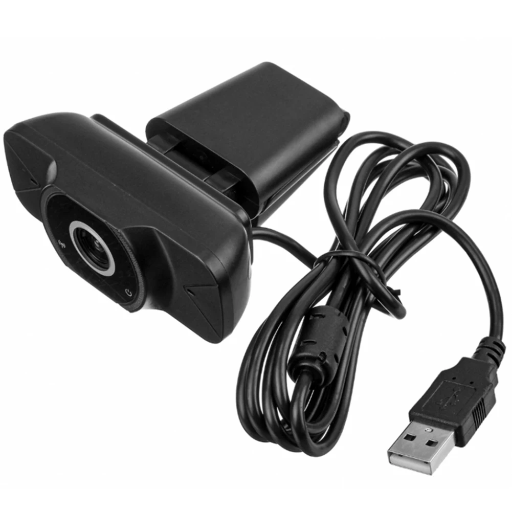 

Full HD 1080P Webcam with Privacy Cover Built-in Mic USB Driver Free Web Camera Widescreen Video Work Home Accessories