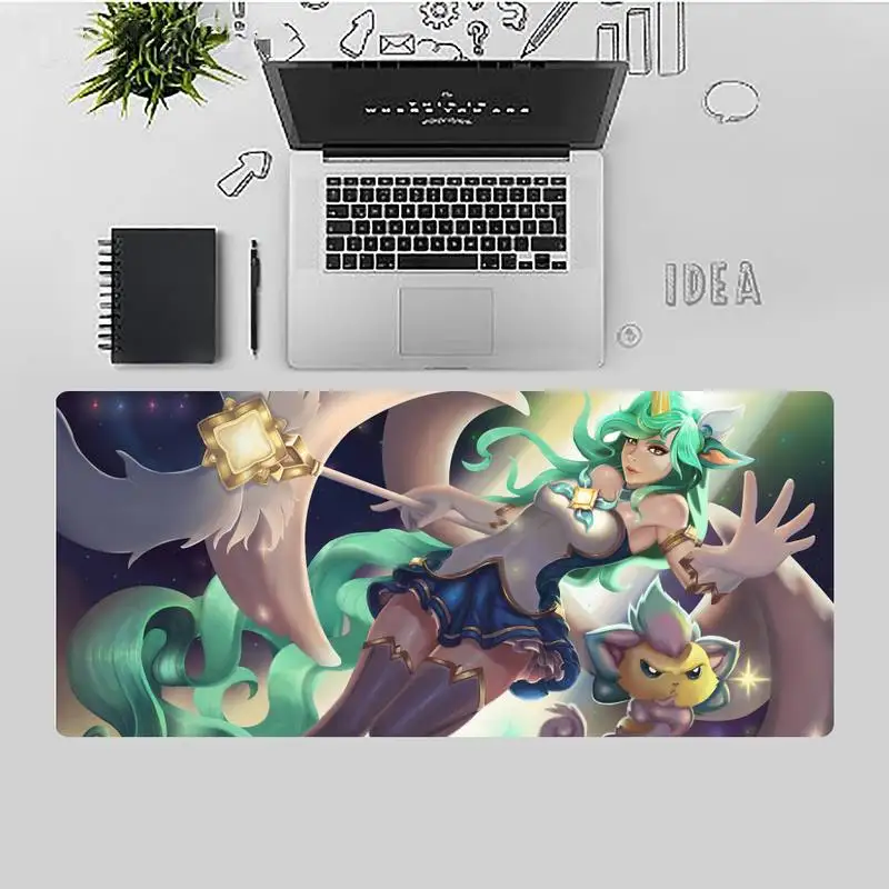 

Star Guardian Ahri Splashart Rubber Mouse Durable Desktop Table Protect Game Office Work Mouse Mat pad X XL Non-slip