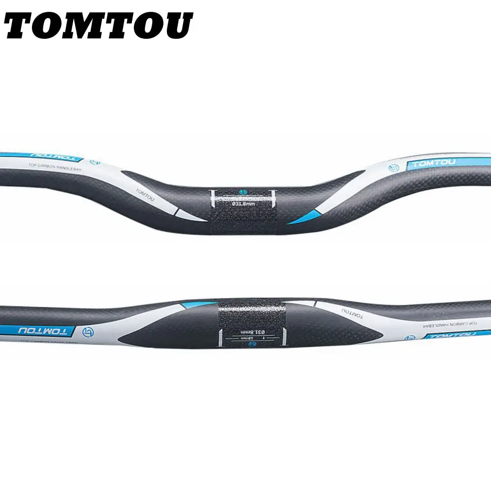 

Руль для горного велосипеда TOMTOU из углеродного волокна, руль для горного велосипеда, детали для горного велосипеда, диаметр стержня 31,8 мм, 3K,...