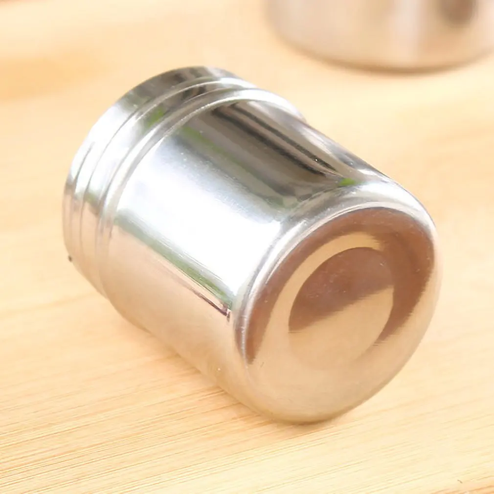 Stainless Steel Spice Jar Dredge Salt Sugar Pepper Shaker Seasoning Can Rotating Cover Multi-purpose Kitchen Tools | Дом и сад