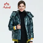 Astrid 2019 Зима новое поступление женский пуховик топ синий цвет зимная с капюшоном короткая куртка для зимы на молнии ZR-3032