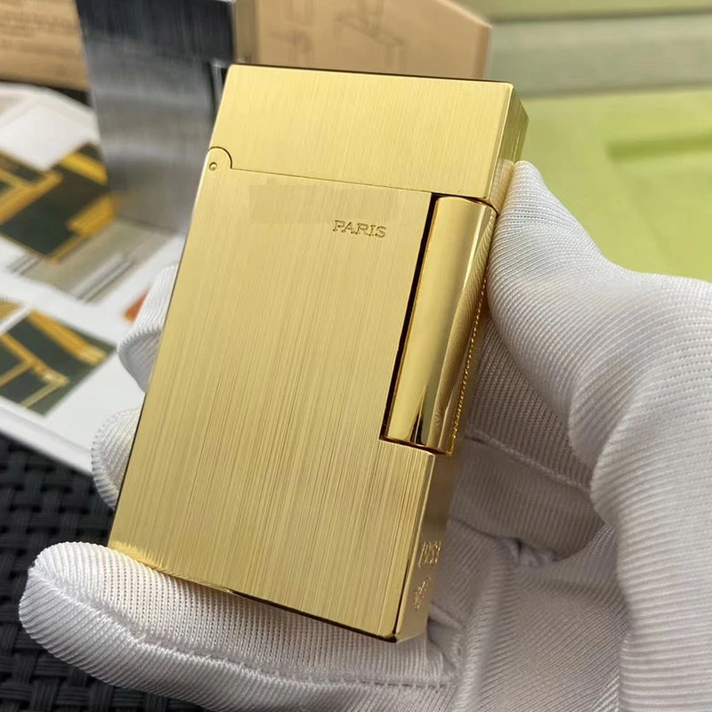 

100% New vintage bright sound gas lighter windproof copper body for cigarette