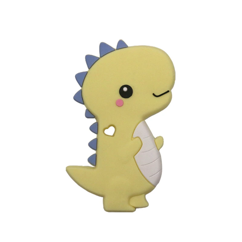 Детский Прорезыватель для соски цепочка-прорезыватель с мультяшным динозавром