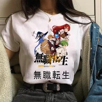 mushoku tensei jobless reincarnation anime t shirt comics japanese cartoon manga graphic top soft oversized tee t shirt