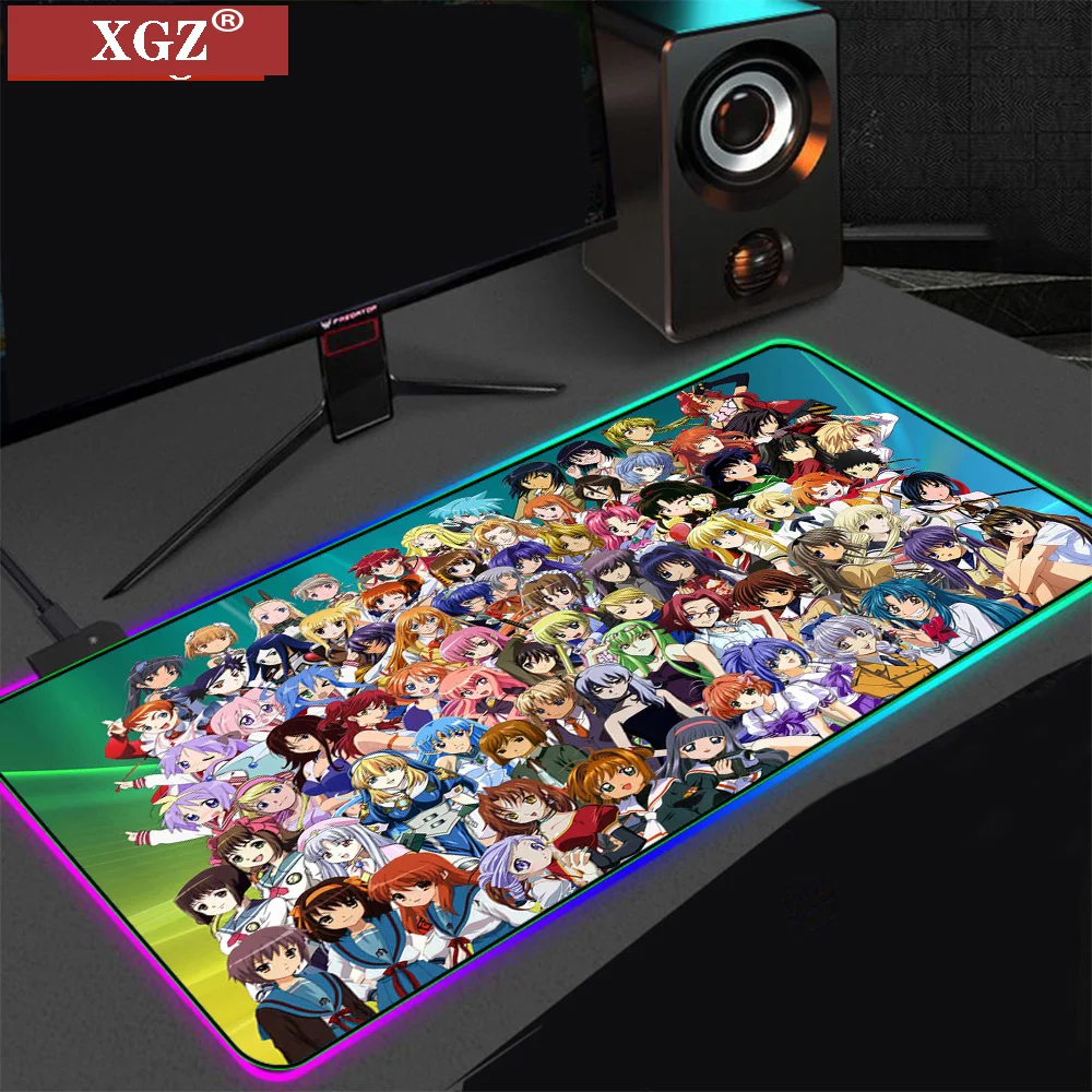 Коврик для мыши XGZ с мультяшными анимациями большой нескользящий коврик ноутбука