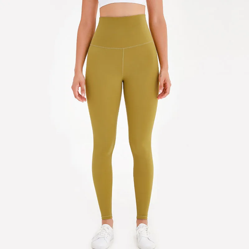 

Women High Waist Stretchy Sport Legging Yoga Pants Soft Nylon Tummy Control Fitness Leggings Squatproof Wrokout Gym Tights