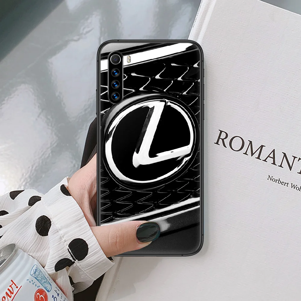 

LEXUS luxury sport car logo Phone Case For XIAOMI Redmi Note 3 4 5 6 7 8 9 Pro T S X max black black waterproof tpu hoesjes