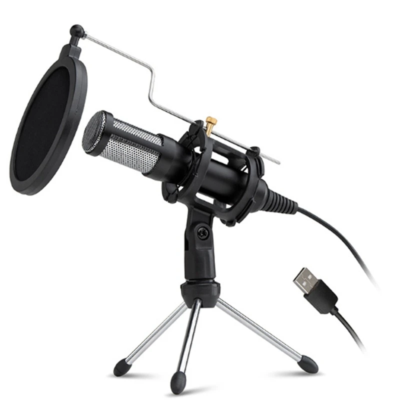 Профессиональный USB микрофон конденсаторный компьютерный Конференц голос PS4