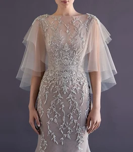 Mingli Tengda двухслойная Мягкая сетчатая белая кружевная Свадебная шаль для невесты, пальто, женская красная накидка-Болеро для фотографии