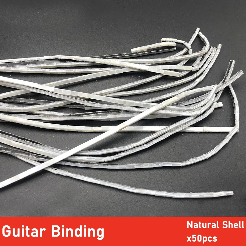 

50 шт. натуральный Abalone металлический корпус для гитары переплет 800*2*1,5 мм белый корпус для Mandolin Luther гитарные Запчасти и аксессуары