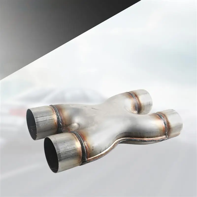 

X Exhaust Pipe Universal Dual In/Out Crossover X Exhaust Pipe Gas Emission Pipe for Car Engine Fast Emission Speed Exhaust Pipe