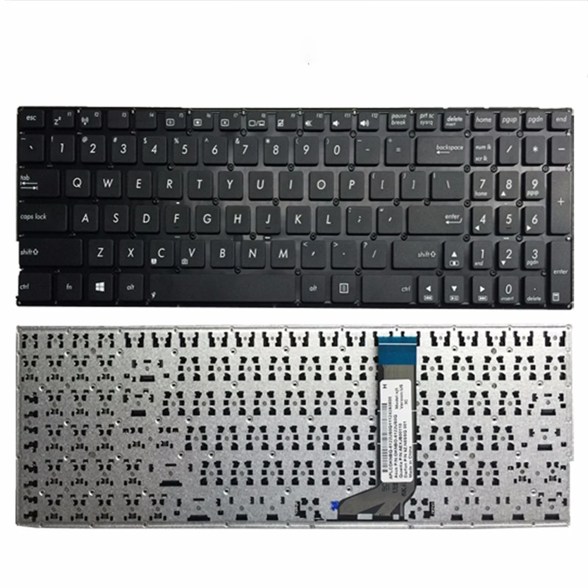 

Черная клавиатура us для Asus X556 X556UA X556UB X556UF X556UJ X556UQ X556UR X556UV 9Z.N8SSQ.001