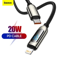 baseus 20w usb c to ip fast charging cable for pd quick charge for iphone 8 x xs xr 11 12 pro max