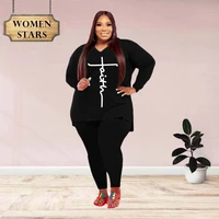 plus size sets fall clothes for women two piece outfits loose top pants casual tracksuit jogging suits wholesale dropshipping