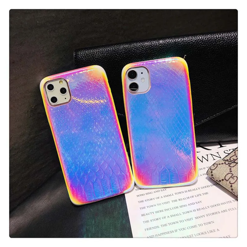 Лазерный светоотражающий чехол для телефона iPhone 11 Promax 6S 7 8 Plus XS XR XSMAX мягкие чехлы
