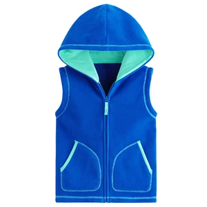 Зимняя детская одежда 2022, жилеты для мальчиков, однотонный флисовый детский жилет унисекс с капюшоном для девочек и мальчиков, детские жилеты, безрукавки, топы