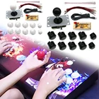 Аркадный джойстик, набор сделай сам, USB-кодировщик с нулевой задержкой для ПК, Raspberry Pi, джойстик, копия Sanwa, акустическая кнопка для самостоятельной сборки игр