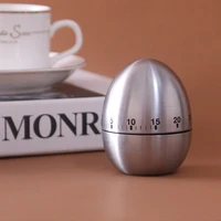 stainless steel egg timer home kitchen alarm clock countdown egg mechanical time reminder for cooking baking studying