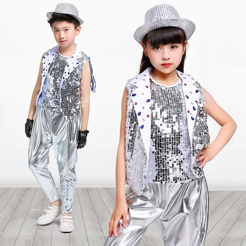 Songyuexia новый детский Джазовый танцевальный костюм для мальчиков великолепный