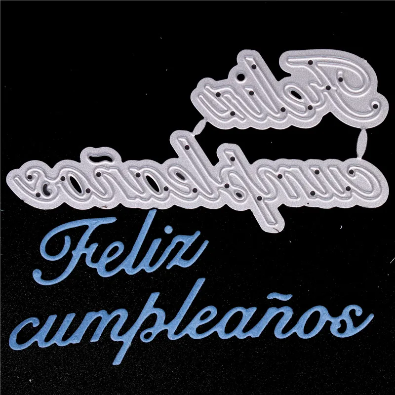 

Испанское слово металлические режущие штампы для Diy скрапбукинга высечки Новые 2018 изготовление бумажных карточек ремесло рельефная фотогр...