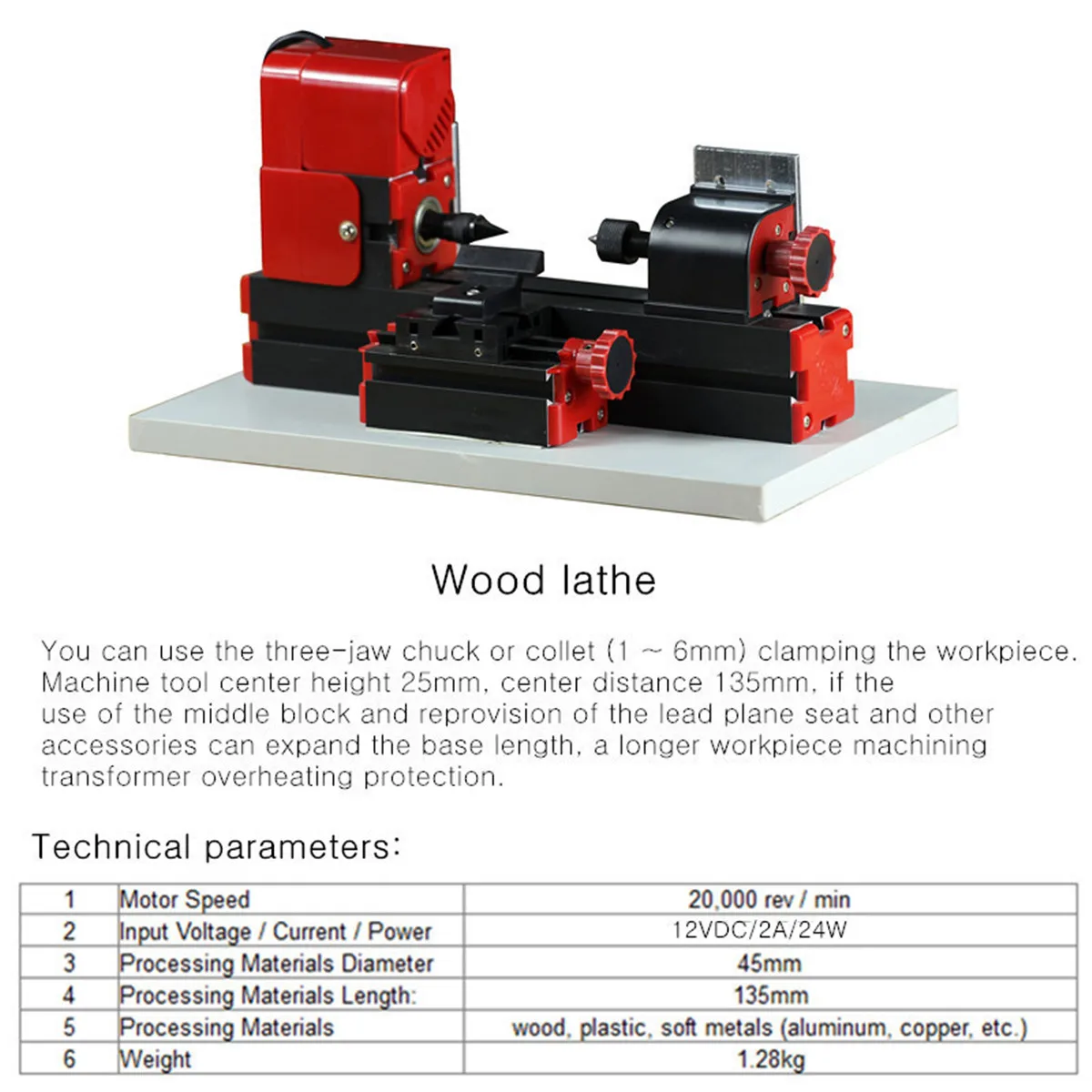 

8 In 1 Lathe Machine Tool Kit Jigsaw Grinder Plastic Metal Wood Lathe Drilling Sanding Turning Milling Sawing Machine