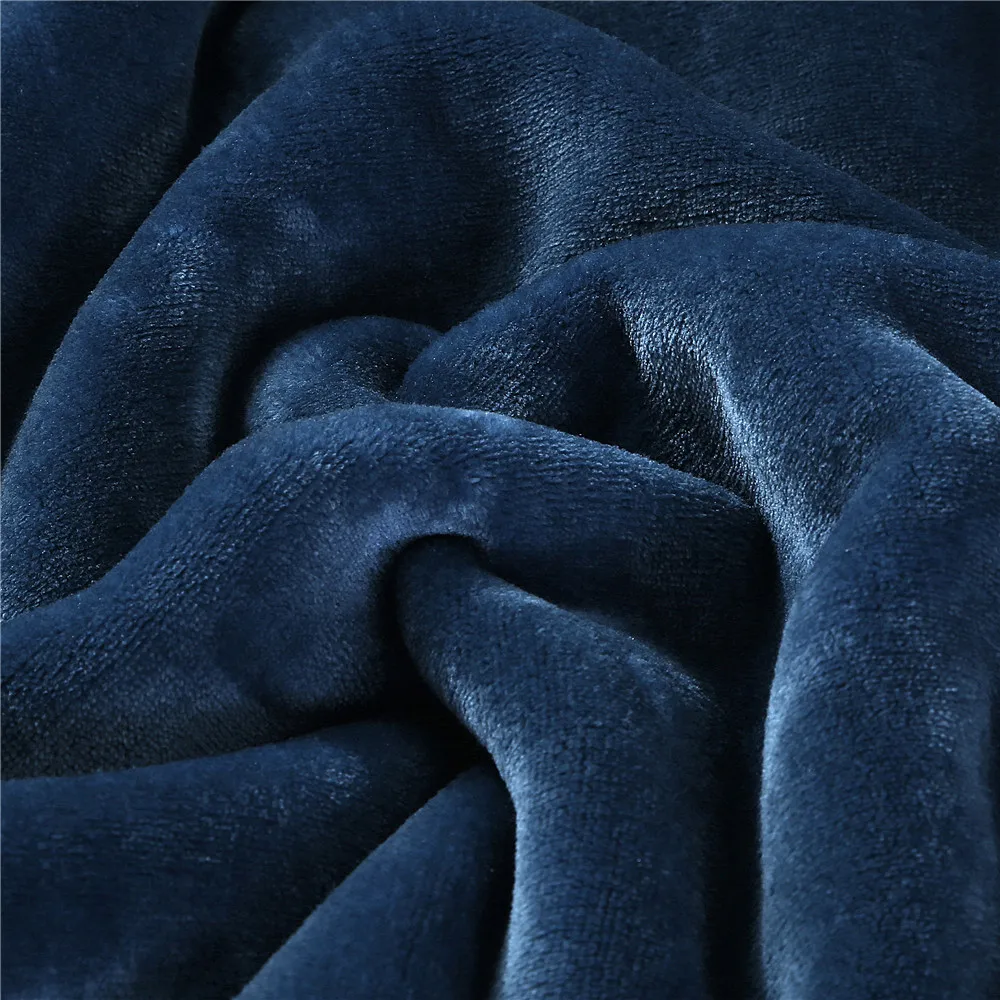 Liv-Esthete теплое Фланелевое синее одеяло из шерпы толстовка спортивное уличное для